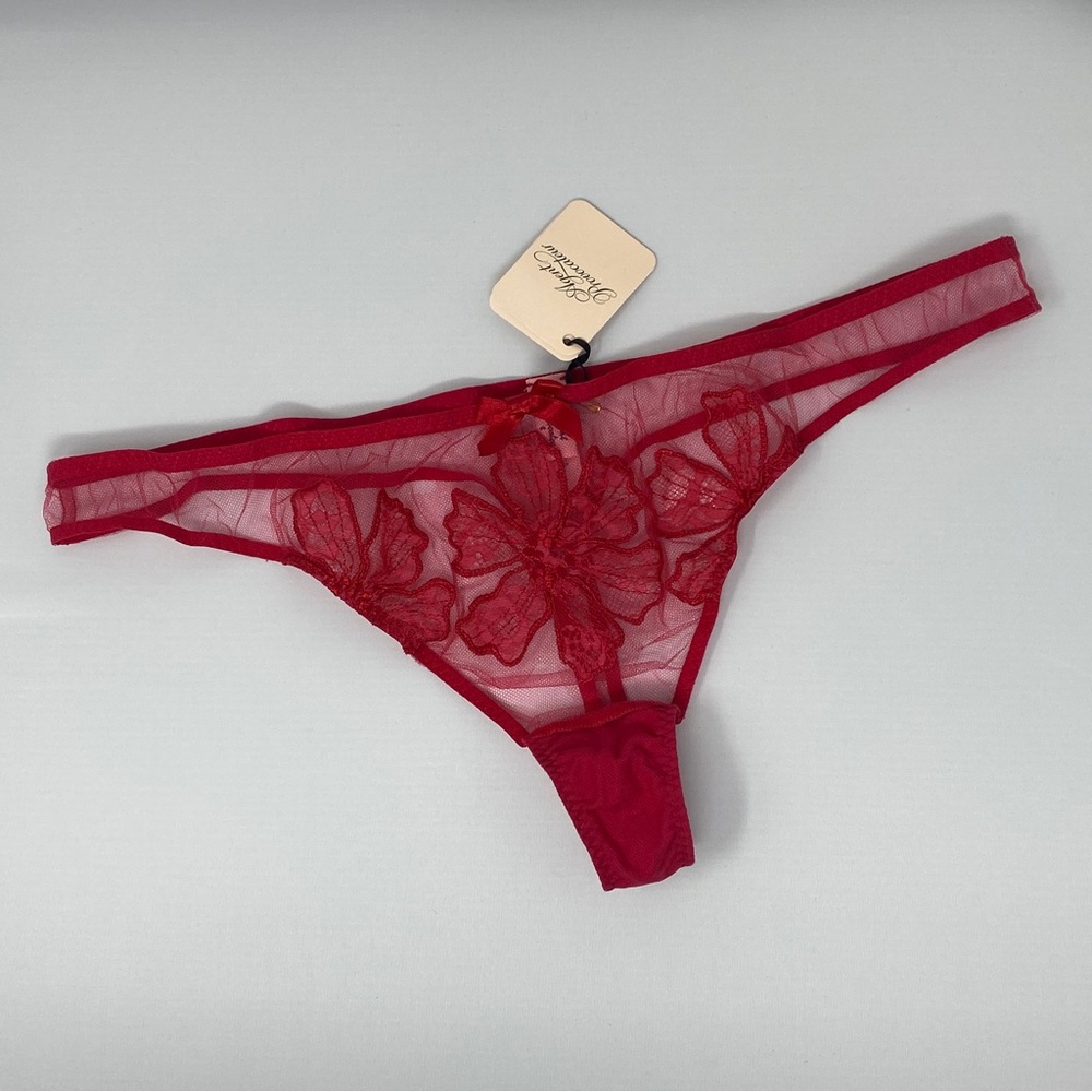 Agent Provocateur Seraphina Red Thong AP5 Extra Large NWT $120